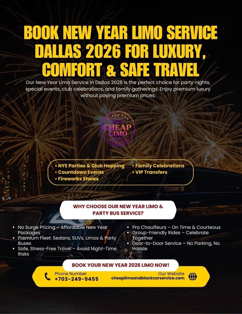 Dallas New Year Limo Service for 2026